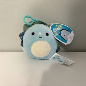 Malik the Triceratops 3.5" Squishmallow Clip Keychain